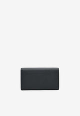 Constance To Go Wallet in Black Epsom Leather with Gold Hardware