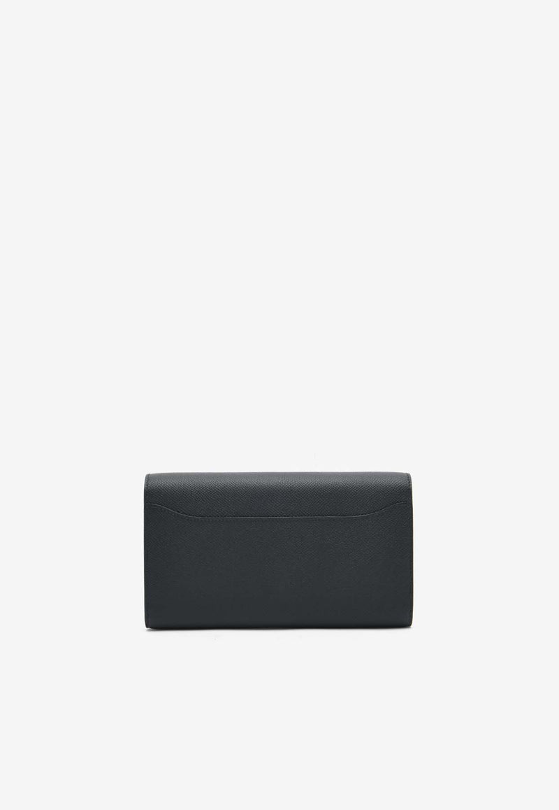 Hermès Constance To Go Wallet in Black Epsom Leather with Gold Hardware