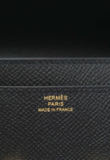 Constance To Go Wallet in Black Epsom Leather with Gold Hardware