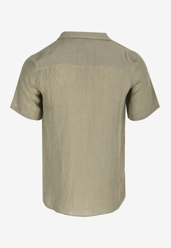 Marané Camp Collar Short-Sleeved Shirt Khaki MCLKHAKI