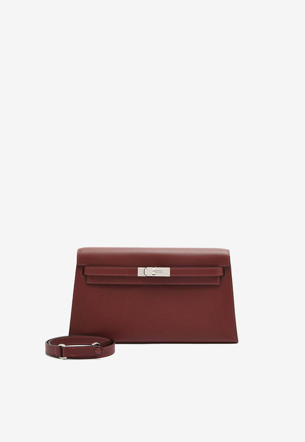 Hermès Kelly Elan in Rouge H Madame Leather with Palladium Hardware