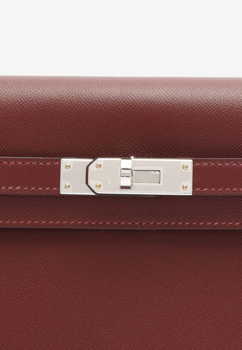 Hermès Kelly Elan in Rouge H Madame Leather with Palladium Hardware