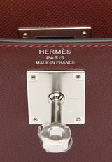 Hermès Kelly Elan in Rouge H Madame Leather with Palladium Hardware