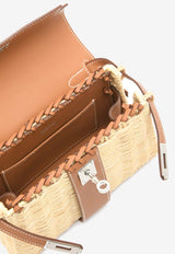 Hermès Mini Kelly 20 Picnic in Naturel Osier and Gold Swift Leather with Palladium Hardware