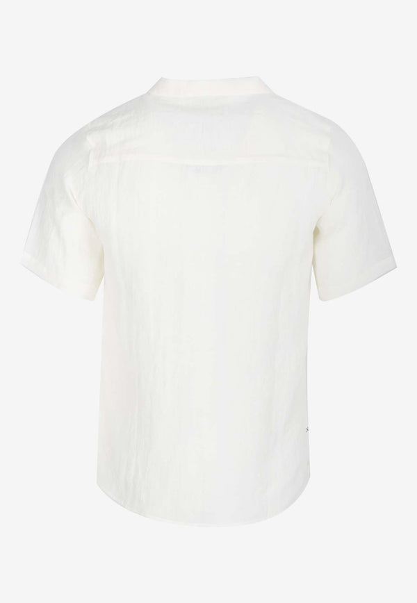 Marané Camp Collar Short-Sleeved Shirt White MCLWHITE