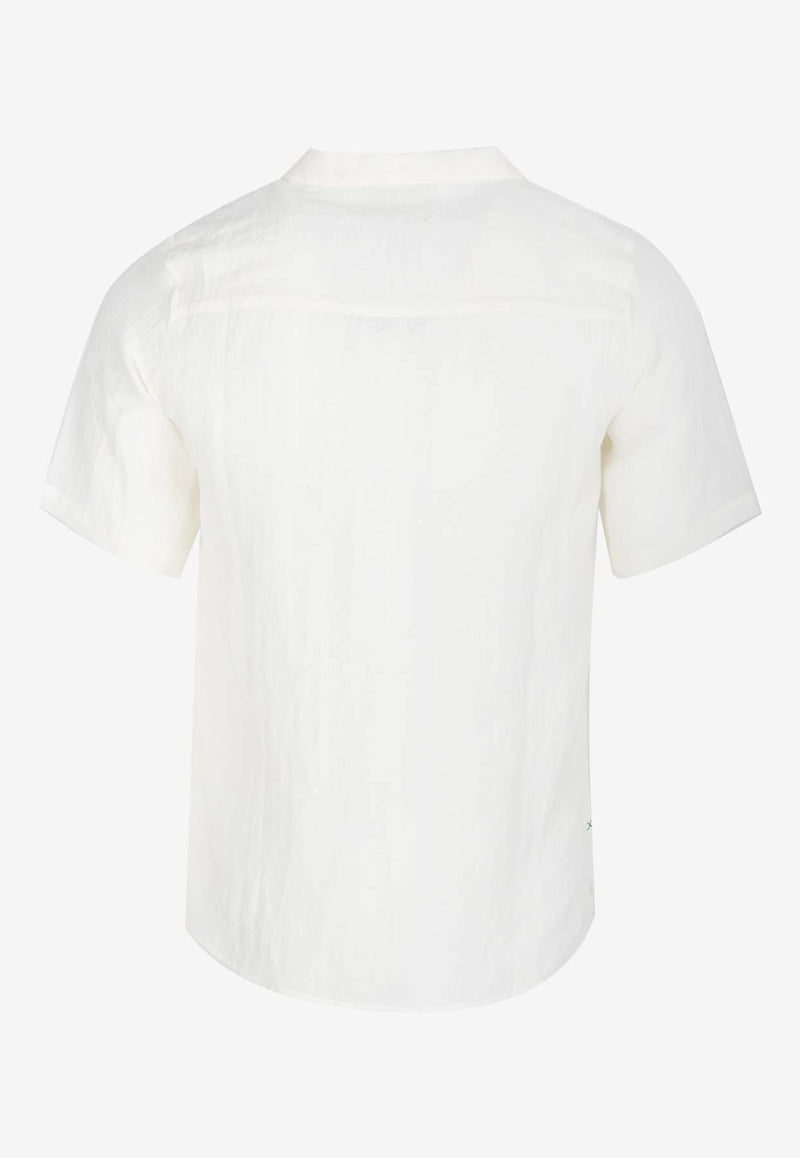 Marané Camp Collar Short-Sleeved Shirt White MCLWHITE