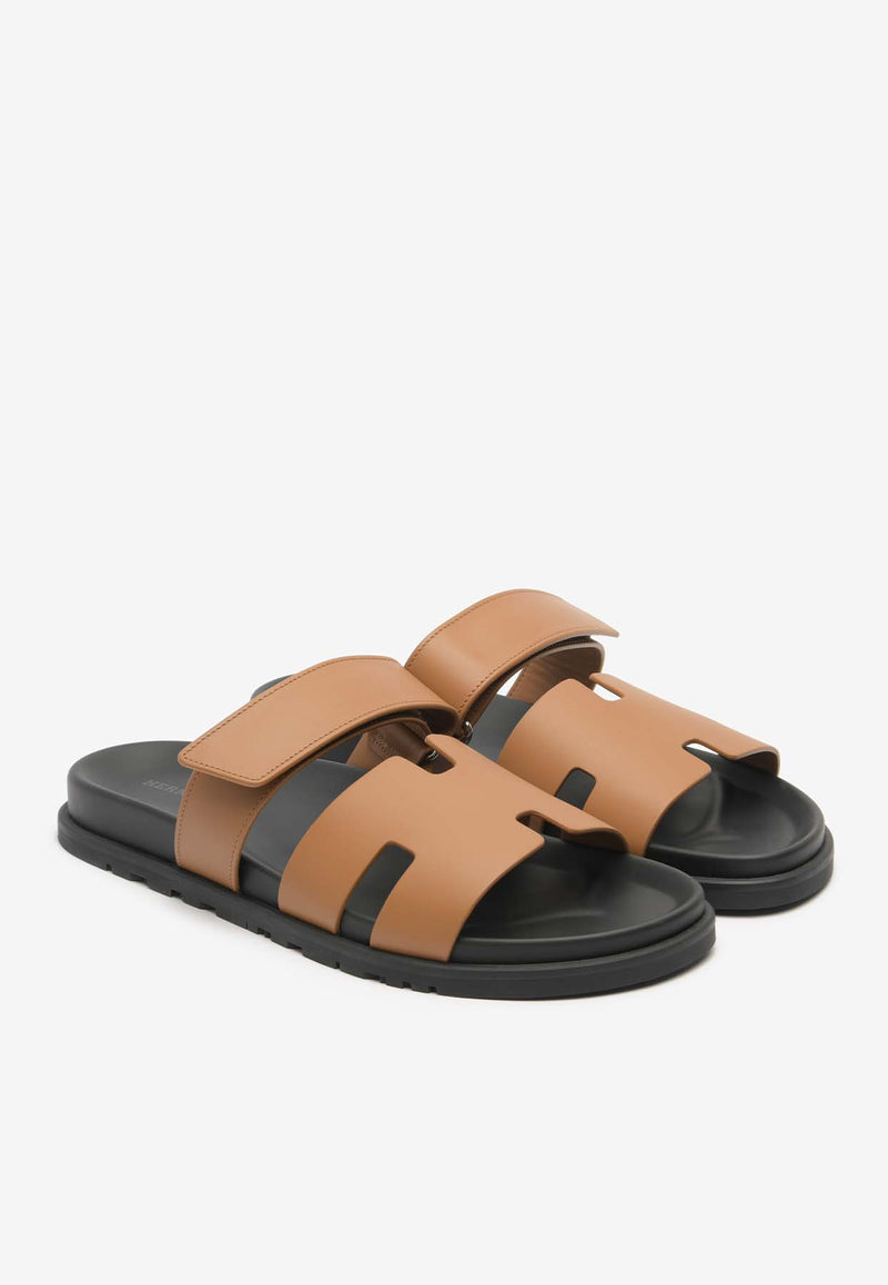 Hermès Chypre Sandals in Naturel Calfskin