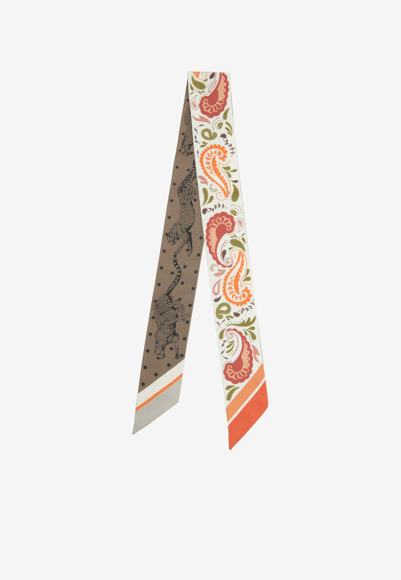 Hermès Guepards Bandana Silk Twilly