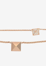 Hermès Clou d'H Bracelet in Rose Gold and Diamonds