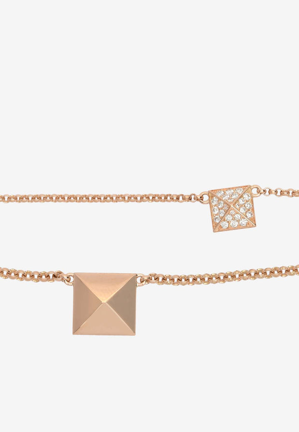 Hermès Clou d'H Bracelet in Rose Gold and Diamonds