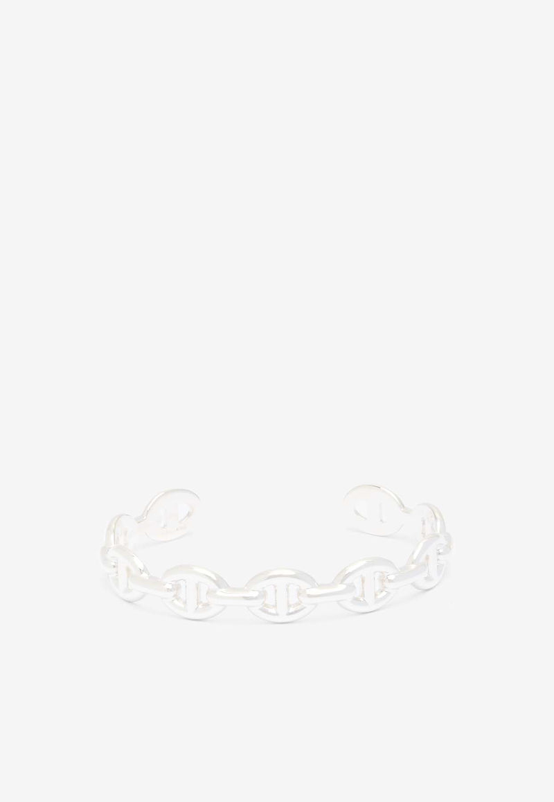 Hermès Chaine d'Ancre Enchainee MM Bracelet in Silver