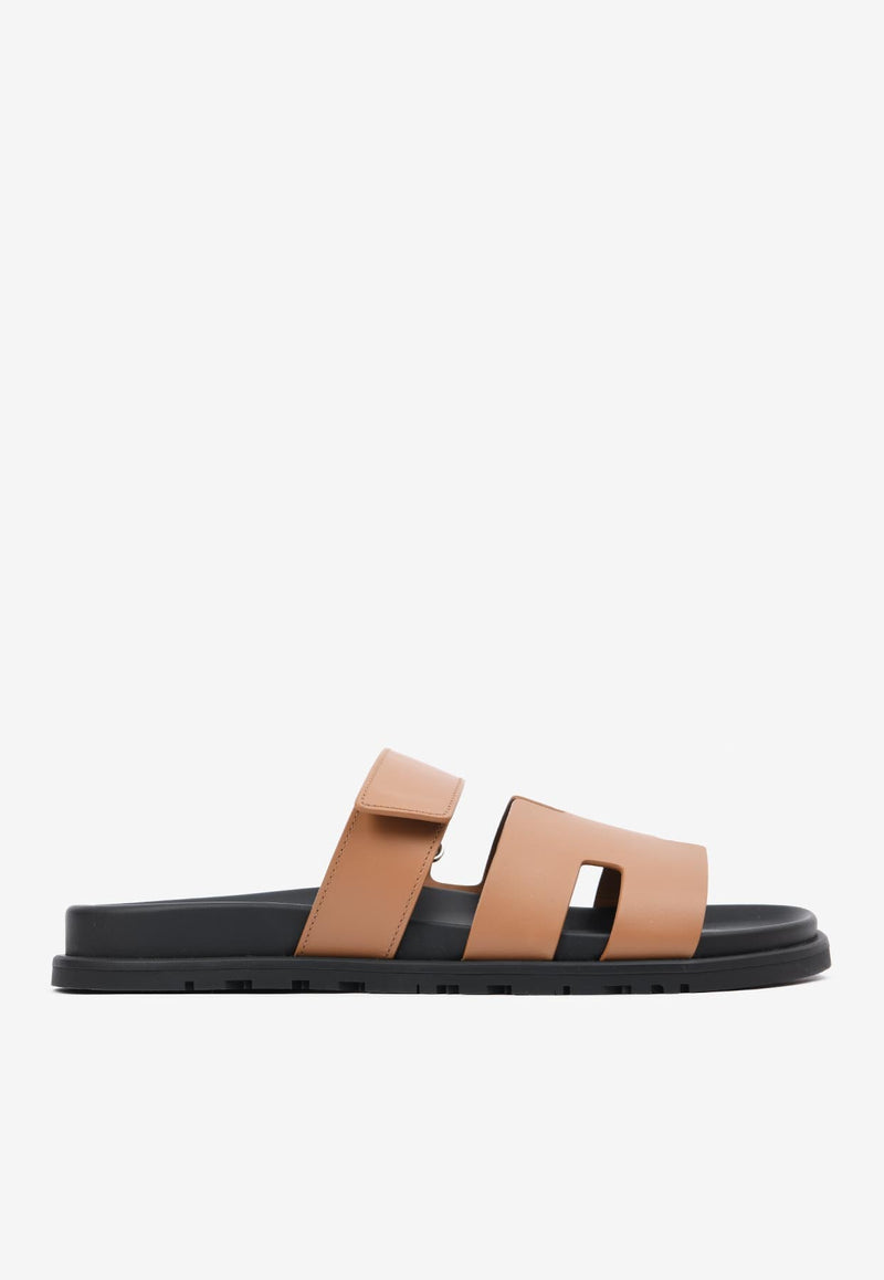 Chypre Sandals in Naturel Calfskin