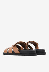 Chypre Sandals in Naturel Calfskin