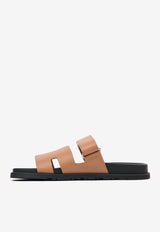 Chypre Sandals in Naturel Calfskin