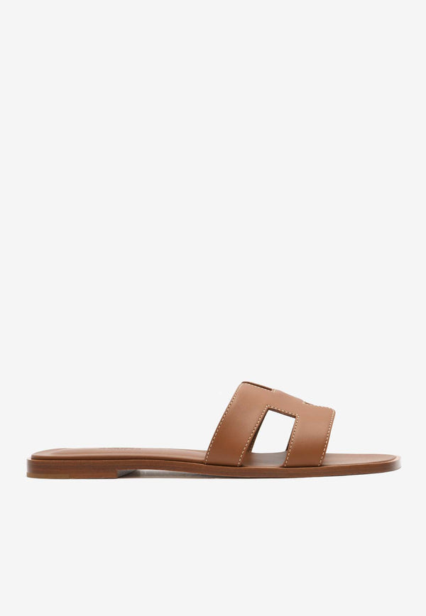 Hermès Oran H Cut-Out Sandals in Box Calfskin