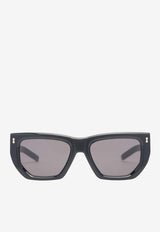 Gucci Logo Square Sunglasses Gray GG1520SBLACK