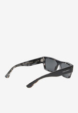 Dolce & Gabbana Lusso Sartoriale Square Sunglasses Gray 0DG4451340387GREY MULTI