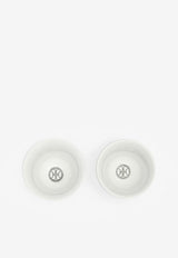 Hermès Small H Déco Porcelain Cups - Set of 2 Black HSHDPC-Black