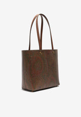 Etro Medium Paisley Jacquard Essential Tote Bag Brown WP1D0005BROWN