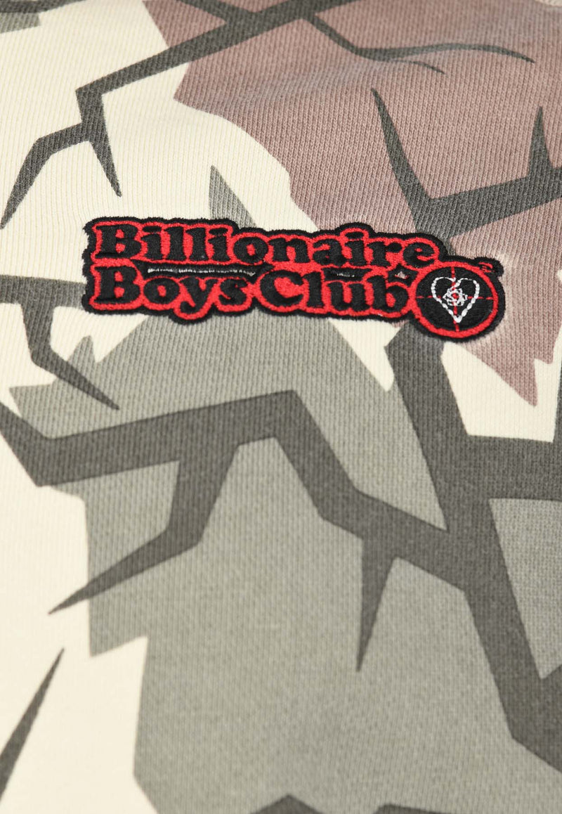 Billionaire Boys Club Camouflage Zip-Up Hooded Sweatshirt Multicolor B24130GREEN