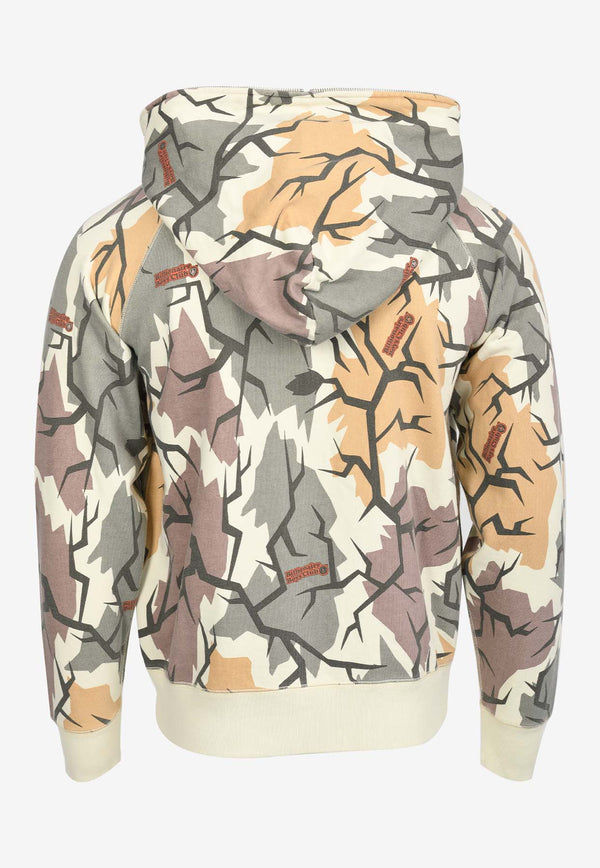 Billionaire Boys Club Camouflage Zip-Up Hooded Sweatshirt Multicolor B24130GREEN
