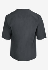 Barena Venezia Oversized Crewneck T-shirt Gray CAU45402586GREY