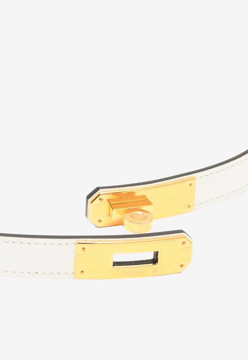 Hermès Kelly 18 Epsom Leather Belt with Gold Buckle