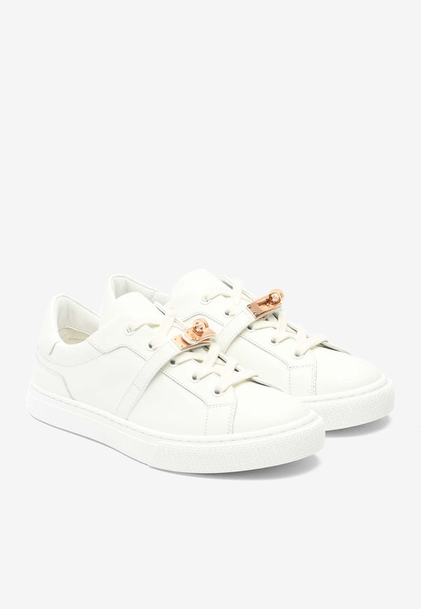 Day Rose Gold Kelly Buckle Sneakers in Calf Leather