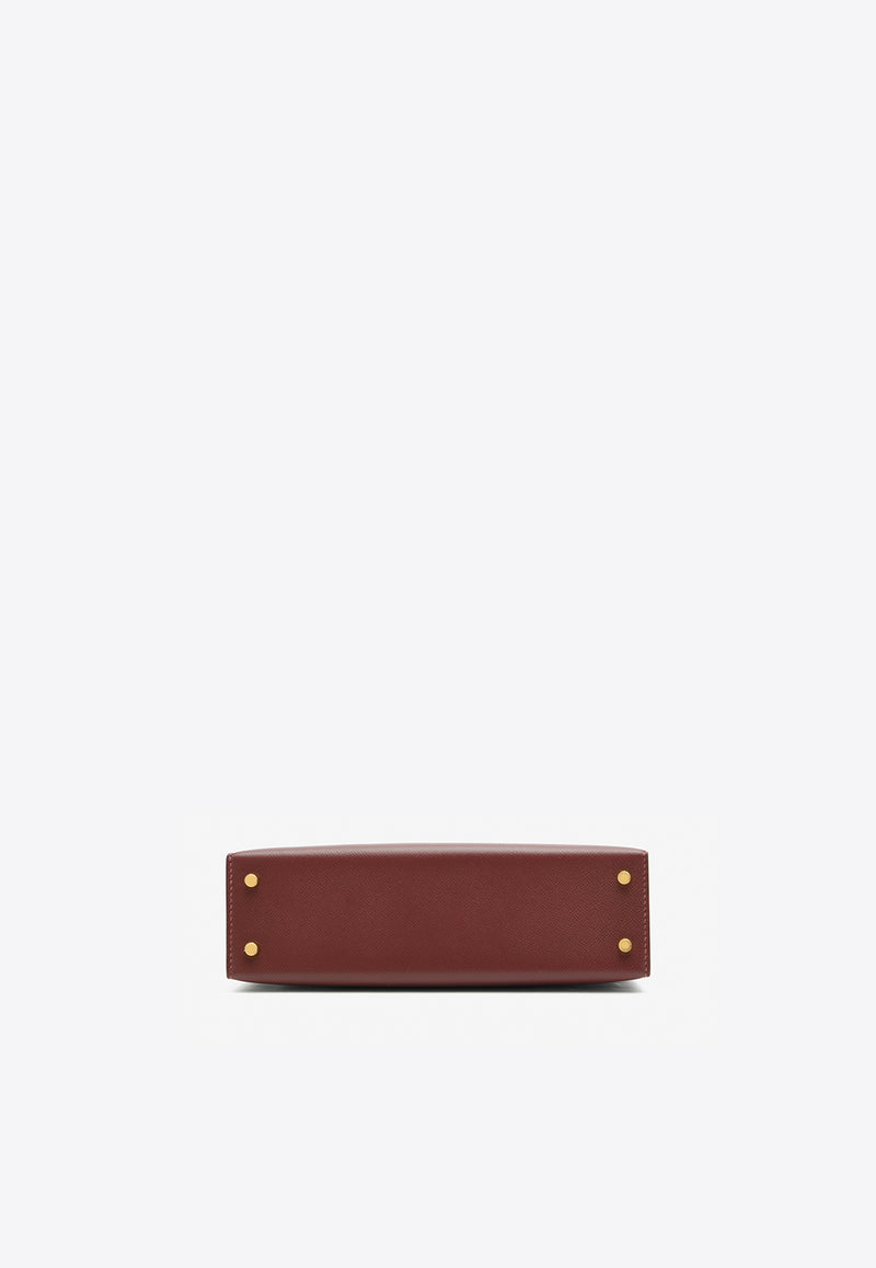 Hermès Kelly 20 Touch in Rouge H Madame and Bourgogne Matte Alligator with Gold Hardware K20TRHMBMAGHW