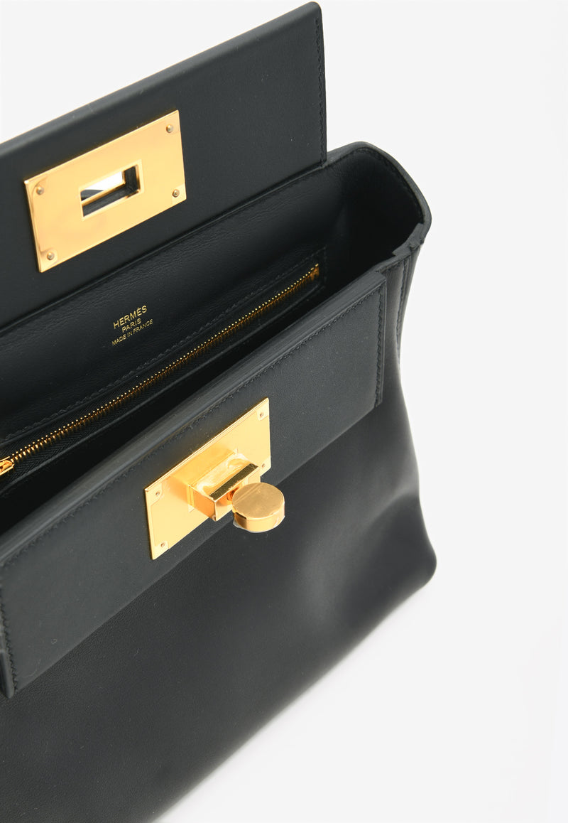 Hermès 24/24 - 21 in Black Volupto Leather with Gold Hardware 24/24-21BVLGHW