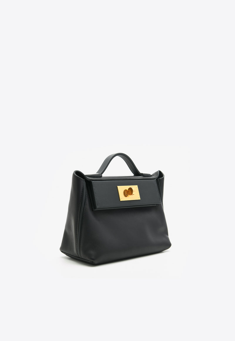 Hermès 24/24 - 21 in Black Volupto Leather with Gold Hardware 24/24-21BVLGHW