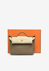 Hermès 24/24 21 in Etoupe Evercolor and Swift Leather with Palladium Hardware