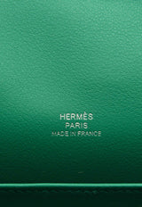 Hermès Kelly Pochette Clutch Bag in Vert Vertigo Swift with Palladium Hardware