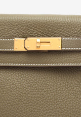 Hermès Kelly Retourne 28 in Etoupe Clemence Leather with Gold Hardware