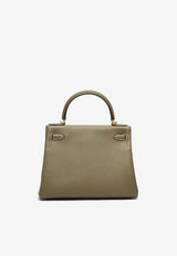 Hermès Kelly Retourne 28 in Etoupe Clemence Leather with Gold Hardware