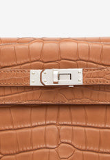 Hermès Kelly Retourne 28 in Gold Matte Alligator Leather with Palladium Hardware