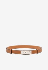 Kelly 18 Gold Epsom Calfskin Belt with Palladium Buckle
