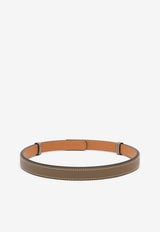 Kelly 18 Belt in Etoupe Epsom Leather with Rose Gold Buckle