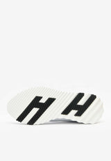 Hermès Bouncing Low-Top Sneakers in White Sport Goatskin and Suede