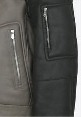 Hermès Reversible Leather and Teddy Jacket Tourbe