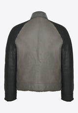 Hermès Reversible Leather and Teddy Jacket Tourbe