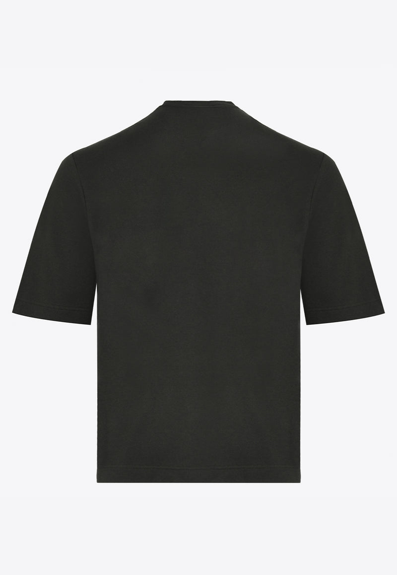 Hermès Short-Sleeved Crewneck T-shirt Kaki