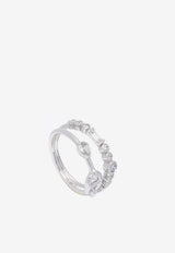 Chaine d'Ancre Chaos Fancy Ring in White Gold and Diamonds
