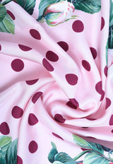 Dolce & Gabbana Floral Print Silk Scarf White FN092R GDS16 HF96C