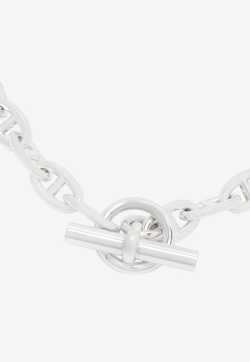 Hermès Chaine d'Ancre GM Necklace in Silver