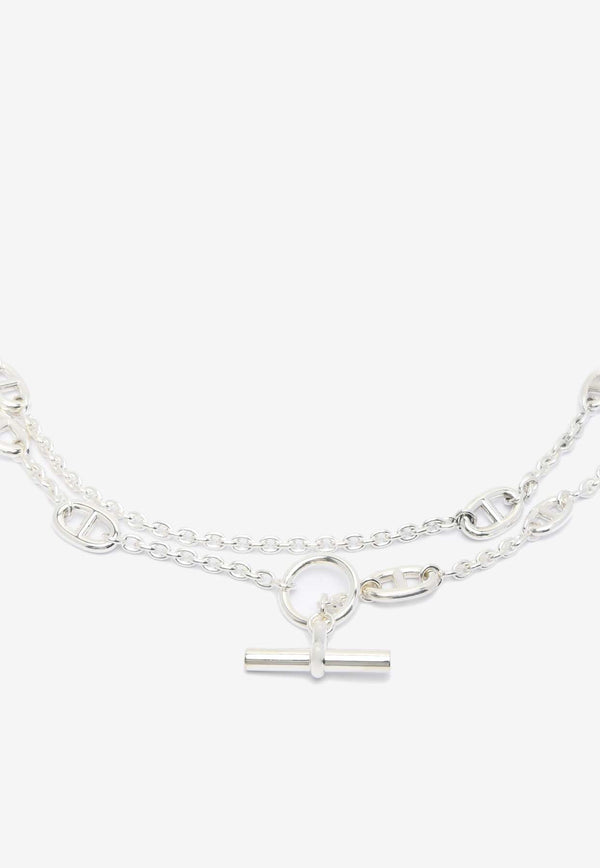 Hermès Farandole Long Necklace 160 in Silver