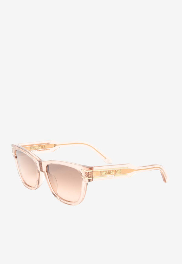 Dior DiorSigntuare Rectangular Sunglasses Brown DIORSIGNATURES6UPINK