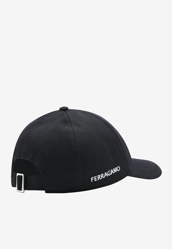 Salvatore Ferragamo Logo-Embroidered Baseball Cap 560075 BAS F EMBRO 771465 NAVY
