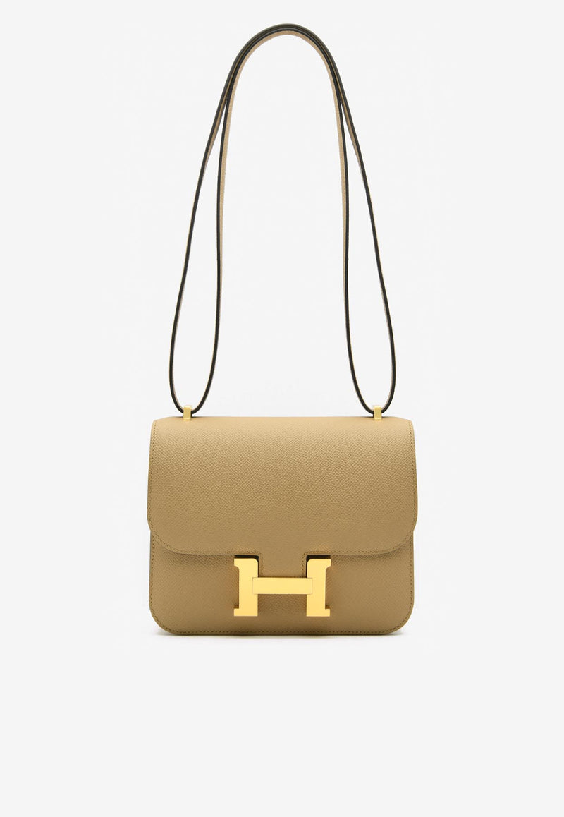 Hermès Constance 18 Miroir in Poussiere Epsom with Gold Hardware