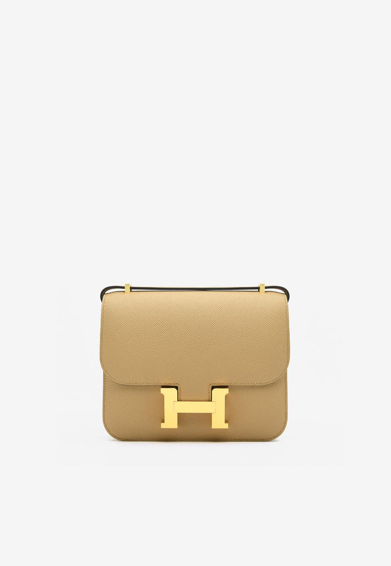 Hermès Constance 18 Miroir in Poussiere Epsom with Gold Hardware